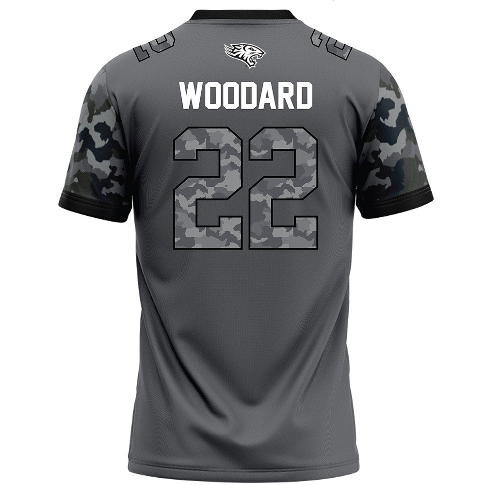Towson - NCAA Football : Weston Woodard - Dark Grey Jersey-1