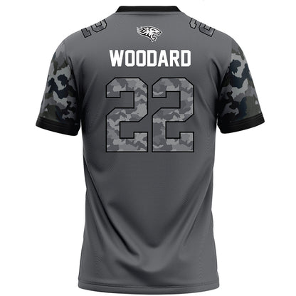 Towson - NCAA Football : Weston Woodard - Dark Grey Jersey-1