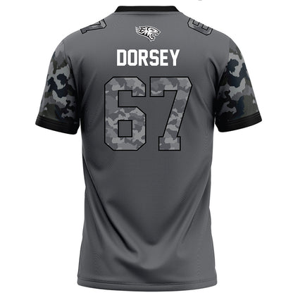 Towson - NCAA Football : Chase Dorsey - Dark Grey Jersey-1