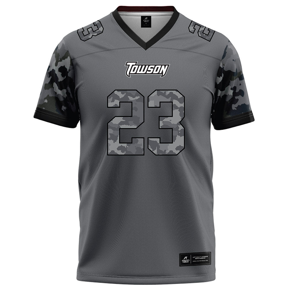 Towson - NCAA Football : JaVon Ford II - Dark Grey Jersey-0