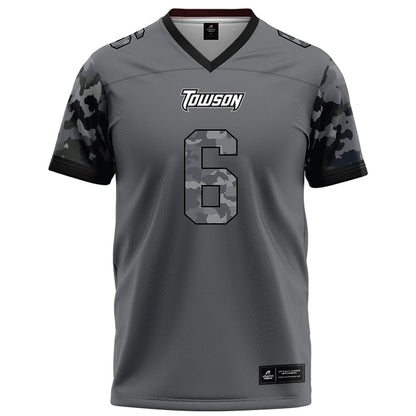 Towson - NCAA Football : TJ Turner - Dark Grey Jersey-0
