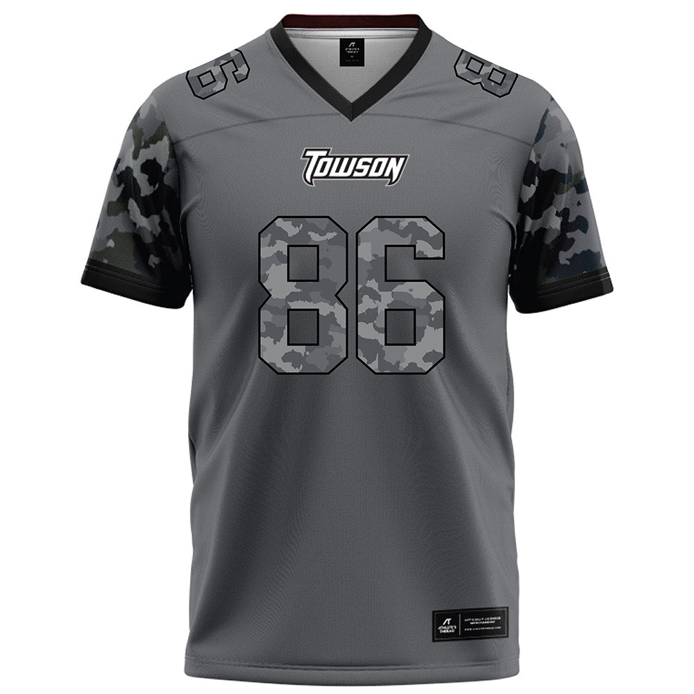 Towson - NCAA Football : Benny Adams - Dark Grey Jersey-0