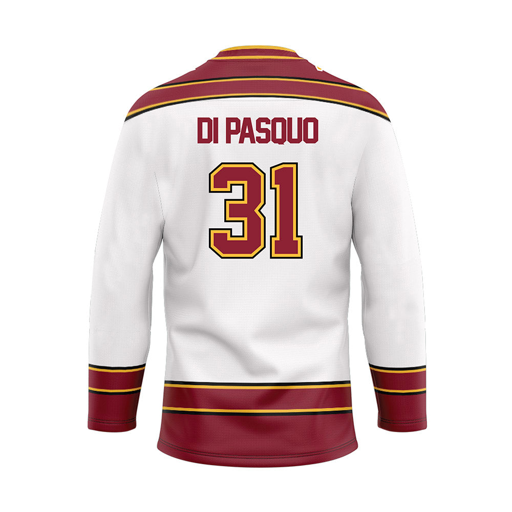Minnesota - NCAA Men's Ice Hockey : Luca Di Pasquo - White Hockey Jersey-1