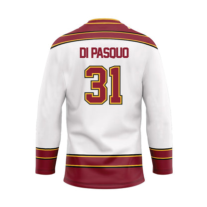 Minnesota - NCAA Men's Ice Hockey : Luca Di Pasquo - White Hockey Jersey-1