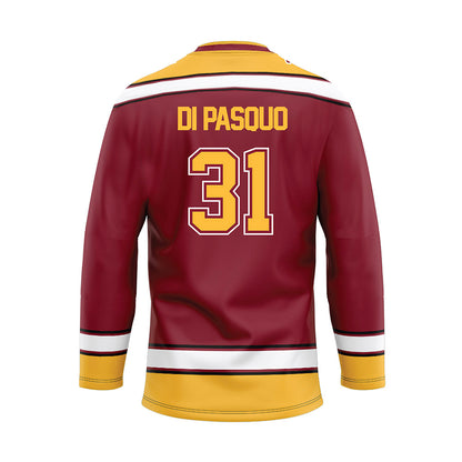 Minnesota - NCAA Men's Ice Hockey : Luca Di Pasquo - Maroon Hockey Jersey-1
