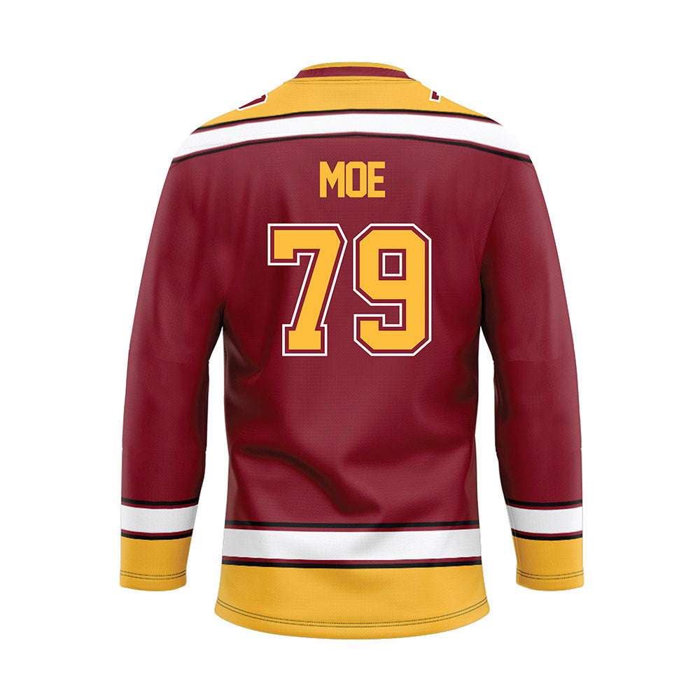 Minnesota - NCAA Men's Ice Hockey : Mason Moe - Maroon Hockey Jersey-1