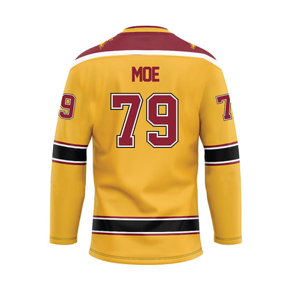 Minnesota - NCAA Men's Ice Hockey : Mason Moe - Gold Hockey Jersey-1