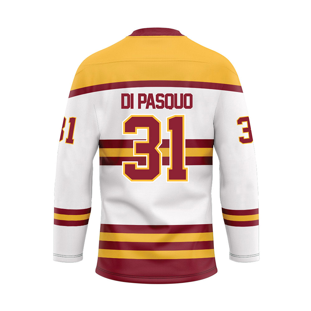Minnesota - NCAA Men's Ice Hockey : Luca Di Pasquo - White Hockey Jersey-1