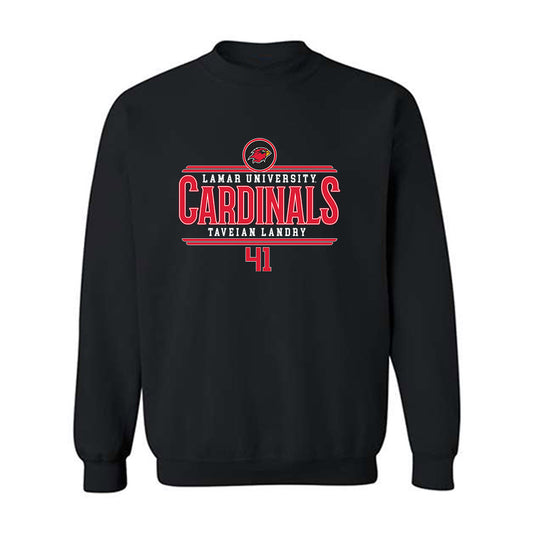 Lamar - NCAA Football : Taveian Landry - Classic Fashion Shersey Crewneck Sweatshirt-0