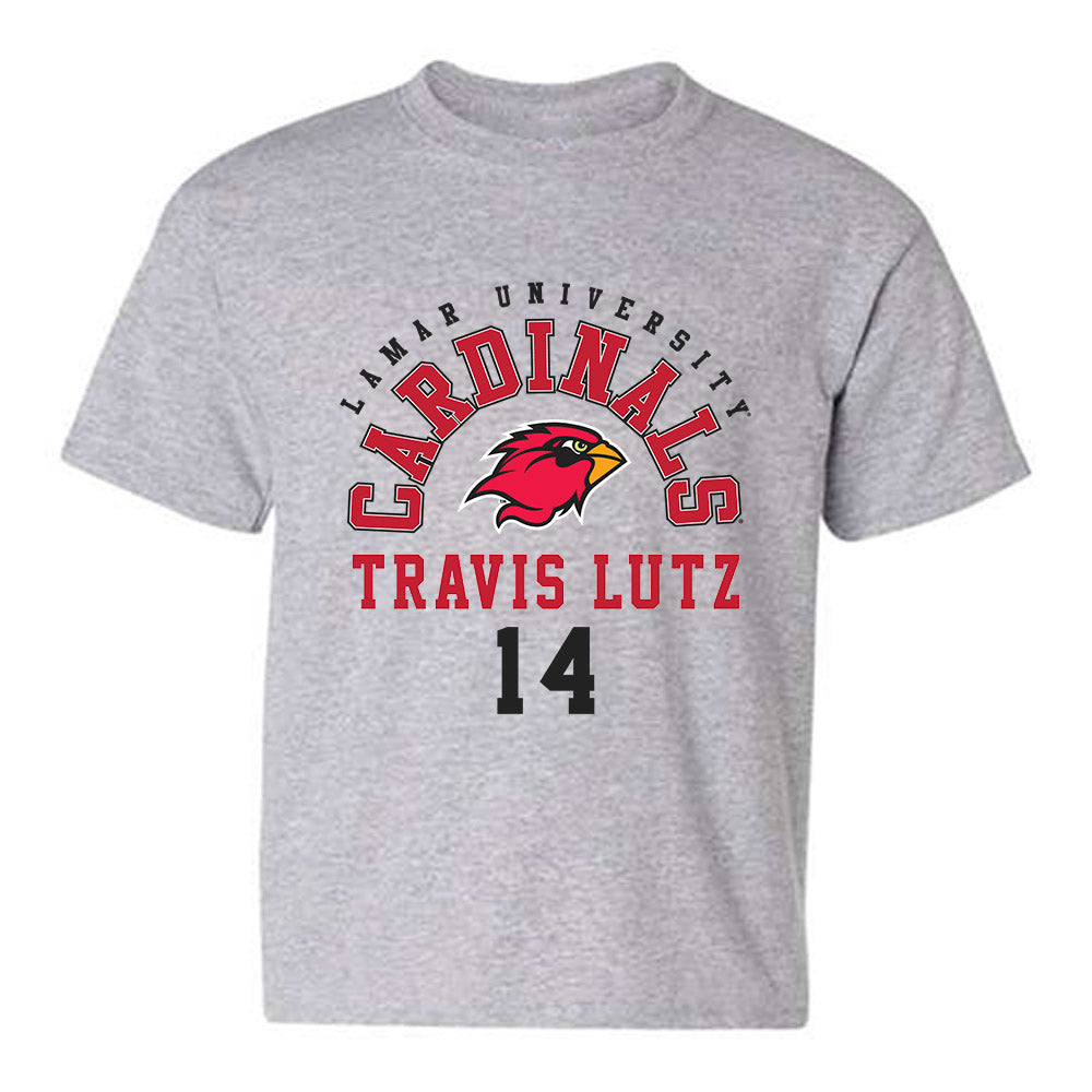 Lamar - NCAA Baseball : Travis Lutz - Classic Fashion Shersey Youth T-Shirt-0