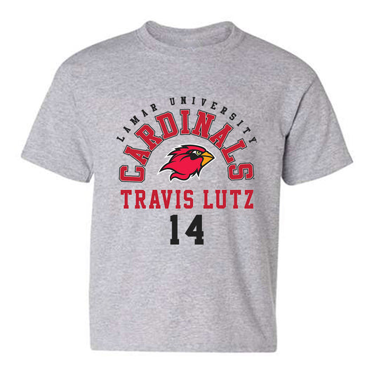 Lamar - NCAA Baseball : Travis Lutz - Classic Fashion Shersey Youth T-Shirt-0