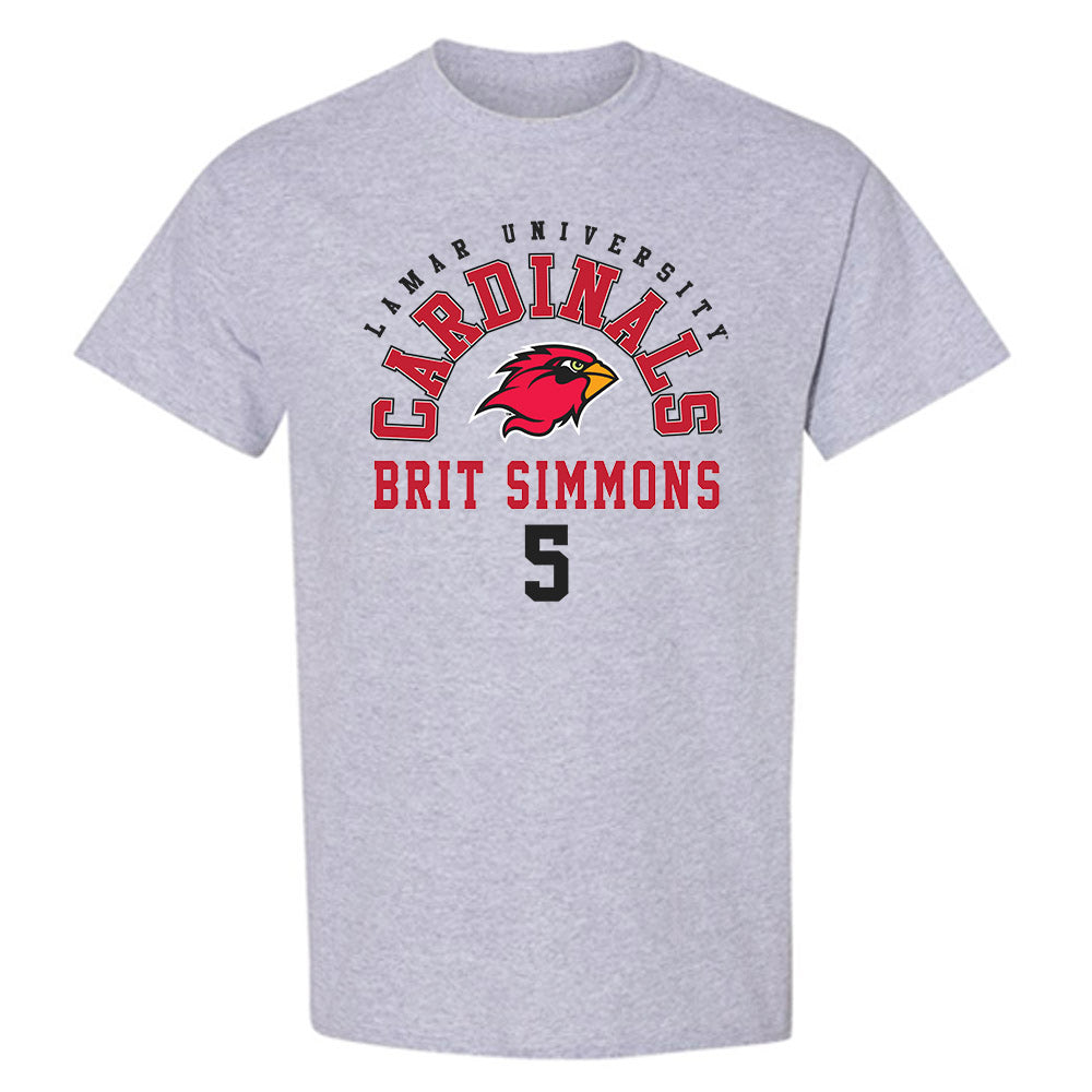 Lamar - NCAA Football : Brit Simmons - Classic Fashion Shersey T-Shirt-0