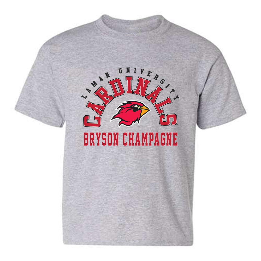 Lamar - NCAA Men's Track & Field : Bryson Champagne - Classic Fashion Shersey Youth T-Shirt-0