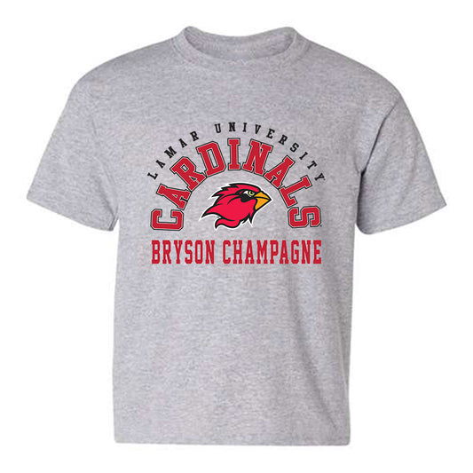 Lamar - NCAA Men's Track & Field : Bryson Champagne - Classic Fashion Shersey Youth T-Shirt-0