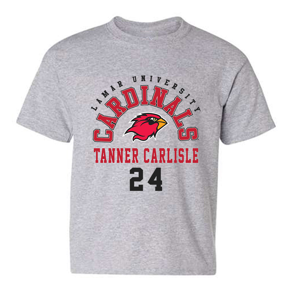 Lamar - NCAA Baseball : Tanner Carlisle - Classic Fashion Shersey Youth T-Shirt-0