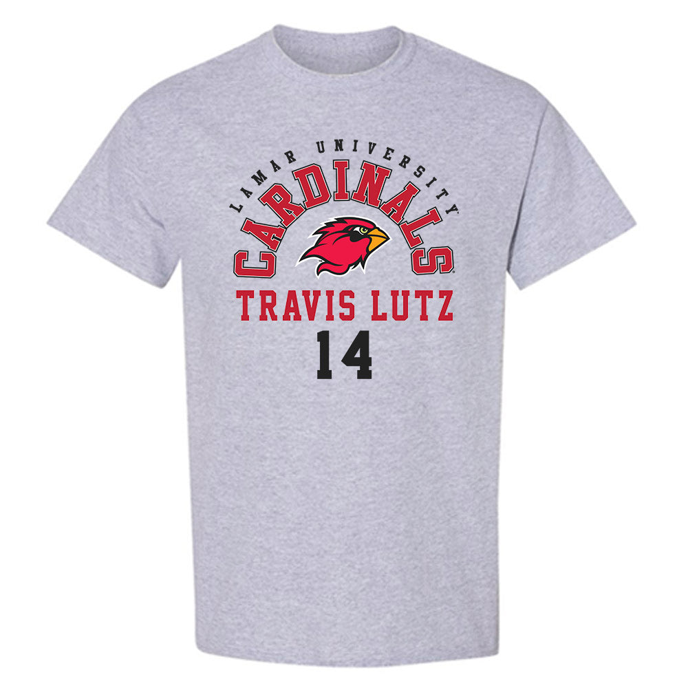 Lamar - NCAA Baseball : Travis Lutz - Classic Fashion Shersey T-Shirt-0