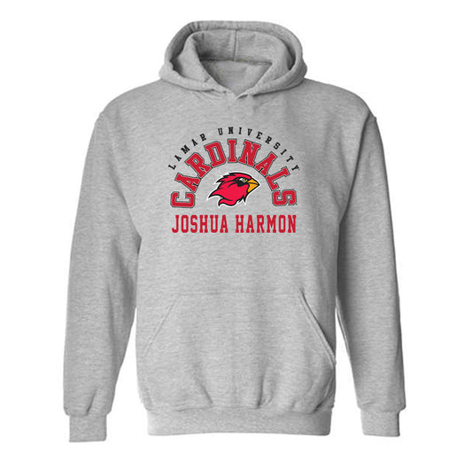 Lamar - NCAA Men's Track & Field : Joshua Harmon - Classic Fashion Shersey Hooded Sweatshirt-0
