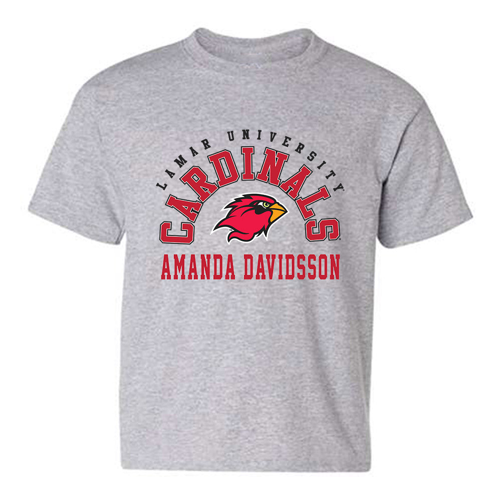 Lamar - NCAA Women's Golf : Amanda Davidsson - Classic Fashion Shersey Youth T-Shirt-0