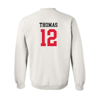 Lamar - NCAA Men's Basketball : Christian Thomas - Classic Shersey Crewneck Sweatshirt-1