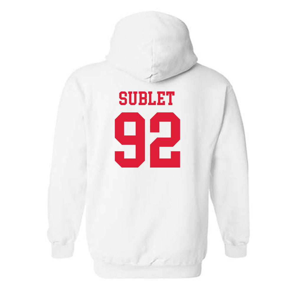 Lamar - NCAA Football : Broderick Sublet - Classic Shersey Hooded Sweatshirt-1
