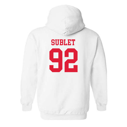 Lamar - NCAA Football : Broderick Sublet - Classic Shersey Hooded Sweatshirt-1