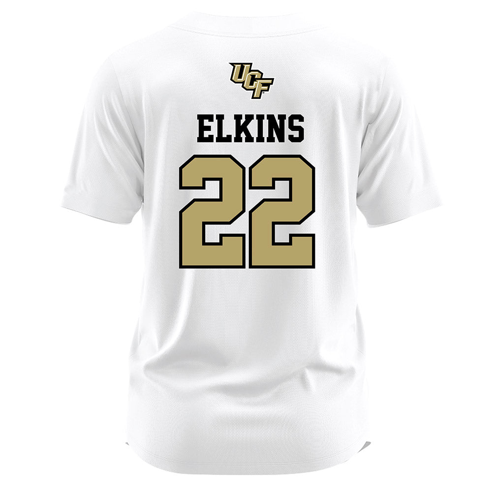 Central Florida - NCAA Softball : Lena Elkins - White Jersey-1