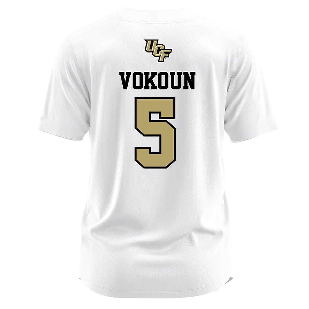 Central Florida - NCAA Softball : Reagan Vokoun - White Jersey-1