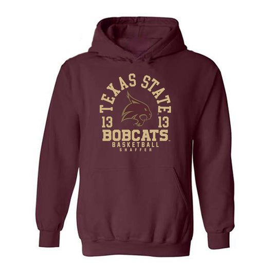 Texas State - NCAA Women's Basketball : Makenna Shaffer - Classic Fashion Shersey Hooded Sweatshirt-0