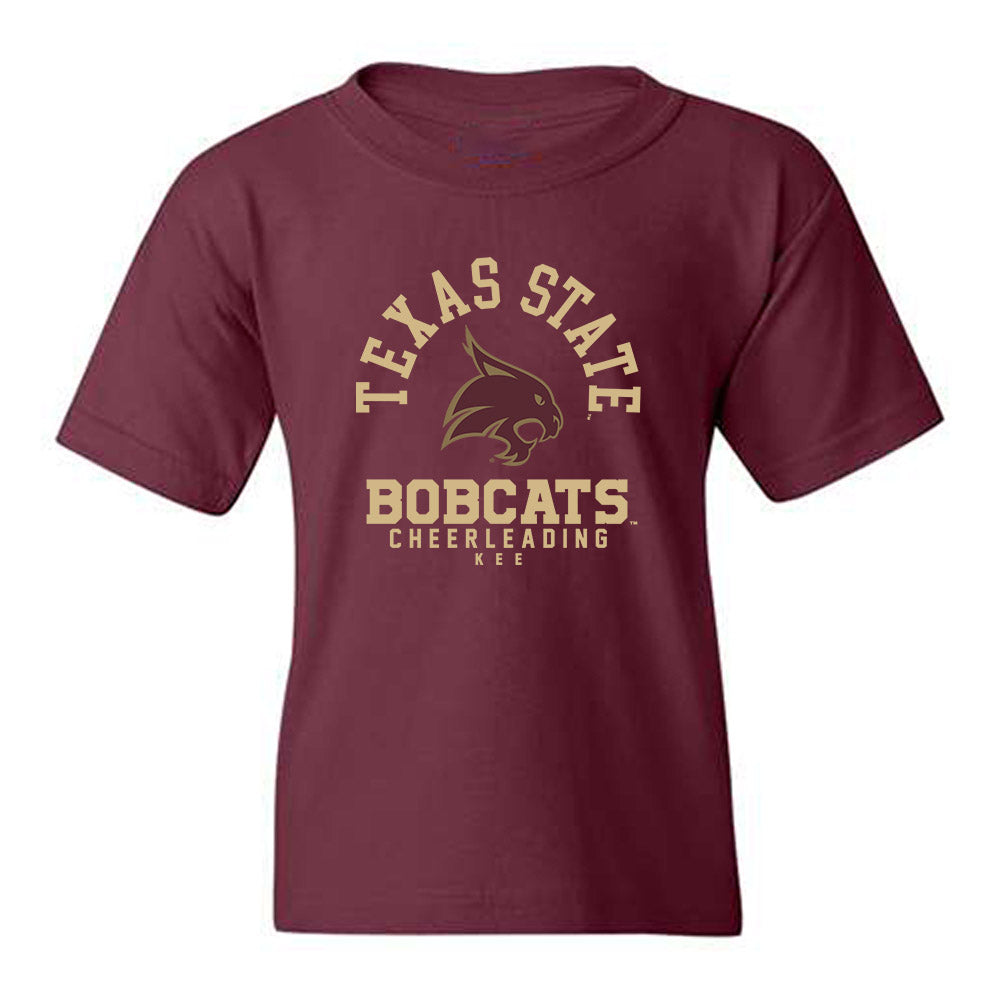 Texas State - NCAA Cheerleading : Carson Kee - Classic Fashion Shersey Youth T-Shirt-0
