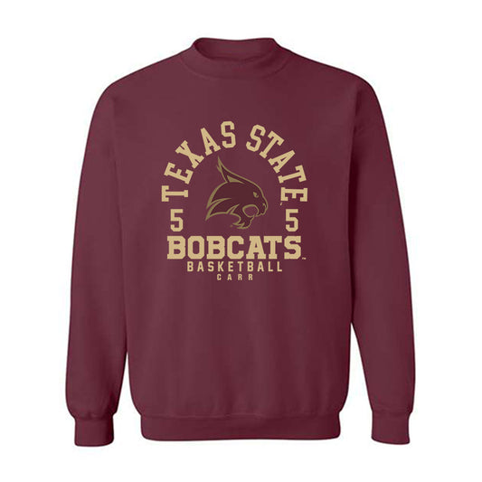 Texas State - NCAA Women's Basketball : Addison Carr - Classic Fashion Shersey Crewneck Sweatshirt-0