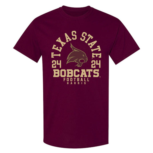 Texas State - NCAA Football : Juntavious Harris - Classic Fashion Shersey T-Shirt-0