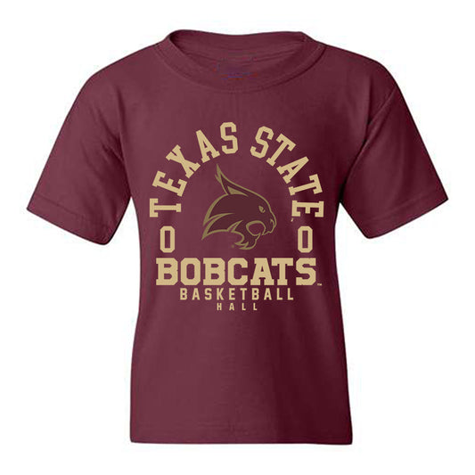 Texas State - NCAA Men's Basketball : Dj Hall - Classic Fashion Shersey Youth T-Shirt-0