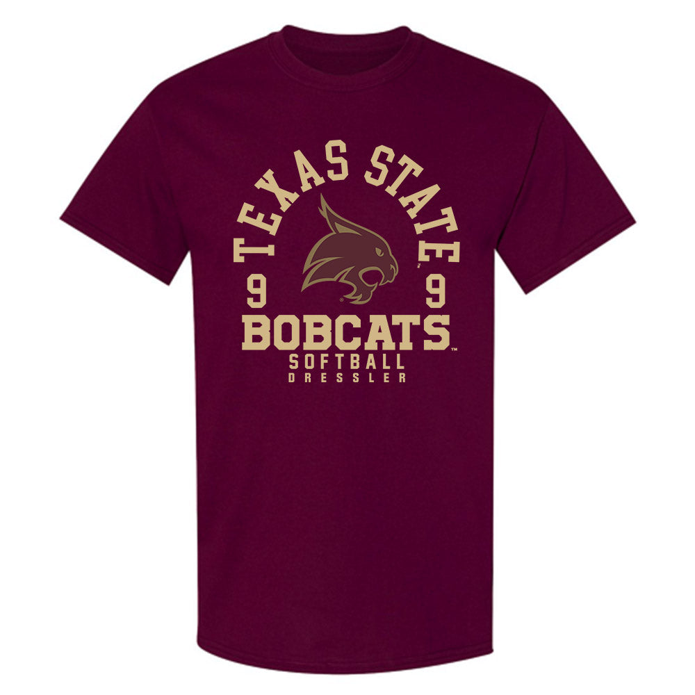 Texas State - NCAA Softball : Jayleigh Dressler - Classic Fashion Shersey T-Shirt-0