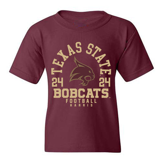 Texas State - NCAA Football : Juntavious Harris - Classic Fashion Shersey Youth T-Shirt-0