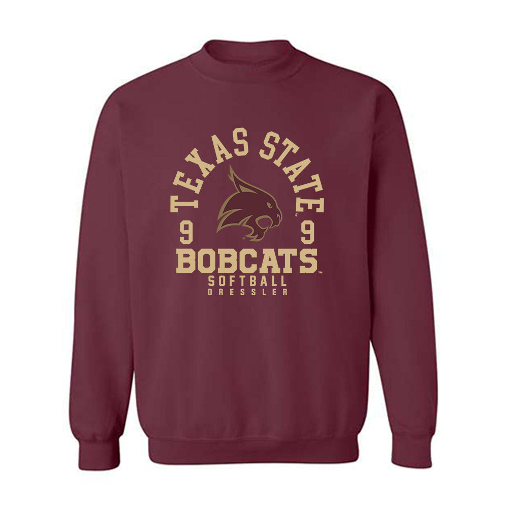 Texas State - NCAA Softball : Jayleigh Dressler - Classic Fashion Shersey Crewneck Sweatshirt-0