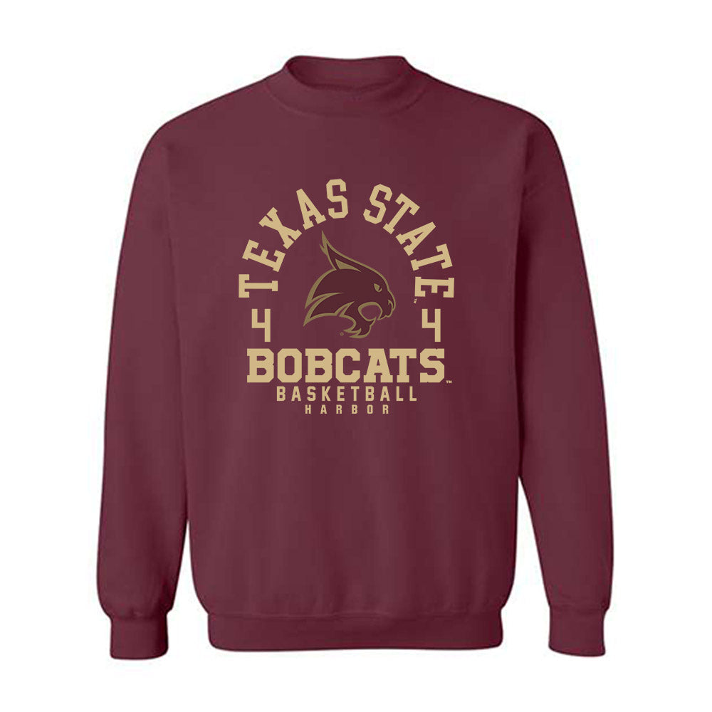 Texas State - NCAA Women's Basketball : Myla Harbor - Classic Fashion Shersey Crewneck Sweatshirt-0