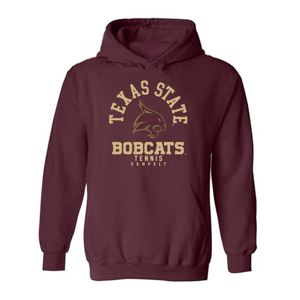 Texas State - NCAA Women's Tennis : Kinley VanPelt - Classic Fashion Shersey Hooded Sweatshirt-0