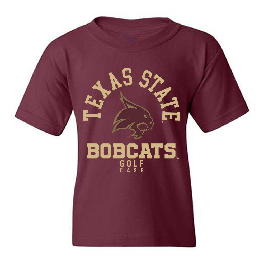 Texas State - NCAA Men's Golf : Corrington Case - Classic Fashion Shersey Youth T-Shirt-0