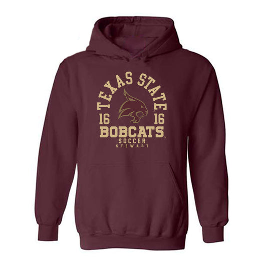 Texas State - NCAA Women's Soccer : Addison Stewart - Classic Fashion Shersey Hooded Sweatshirt-0