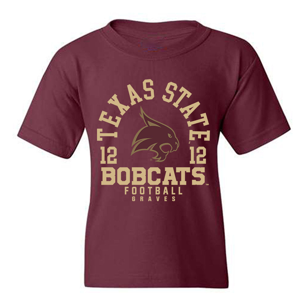 Texas State - NCAA Football : Lakeyleon Graves - Classic Fashion Shersey Youth T-Shirt-0