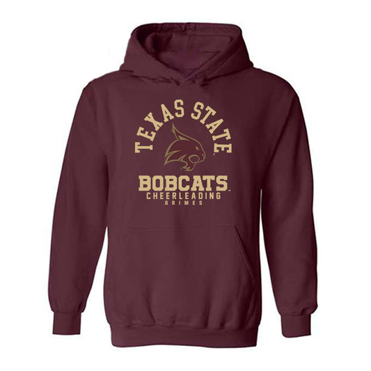Texas State - NCAA Cheerleading : Haileigh Grimes - Classic Fashion Shersey Hooded Sweatshirt-0