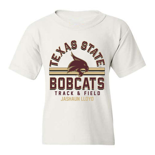 Texas State - NCAA Men's Track & Field : Jashaun Lloyd - Classic Fashion Shersey Youth T-Shirt-0