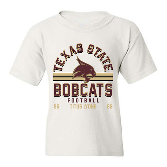 Texas State - NCAA Football : Titus Lyons - Classic Fashion Shersey Youth T-Shirt-0