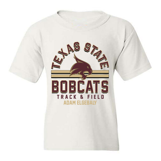 Texas State - NCAA Men's Track & Field : Adam Elgebaly - Classic Fashion Shersey Youth T-Shirt-0