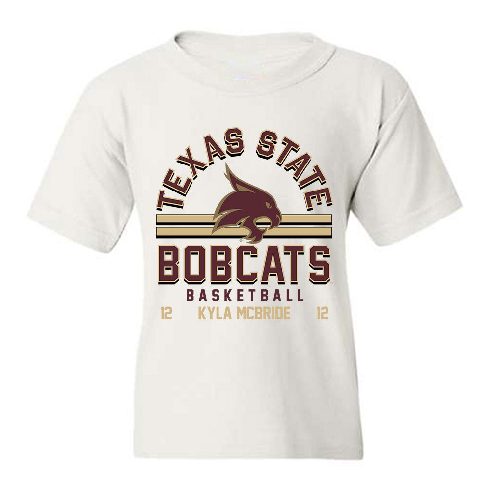 Texas State - NCAA Women's Basketball : Kyla McBride - Classic Fashion Shersey Youth T-Shirt-0