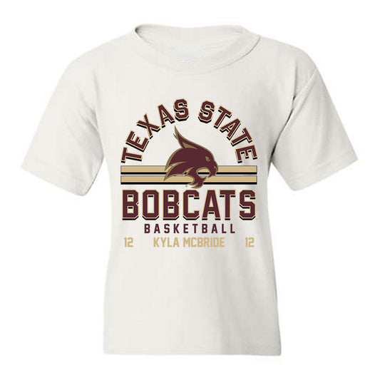 Texas State - NCAA Women's Basketball : Kyla McBride - Classic Fashion Shersey Youth T-Shirt-0