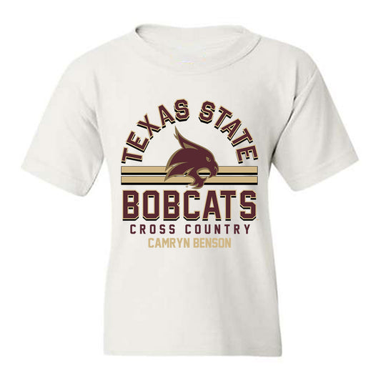 Texas State - NCAA Women's Cross Country : Camryn Benson - Classic Fashion Shersey Youth T-Shirt-0