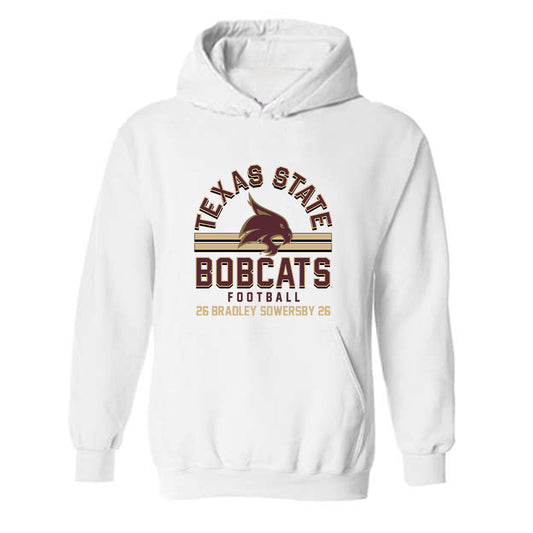 Texas State - NCAA Football : Bradley Sowersby - Classic Fashion Shersey Hooded Sweatshirt-0