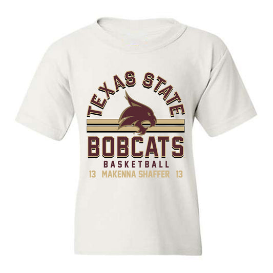 Texas State - NCAA Women's Basketball : Makenna Shaffer - Classic Fashion Shersey Youth T-Shirt-0