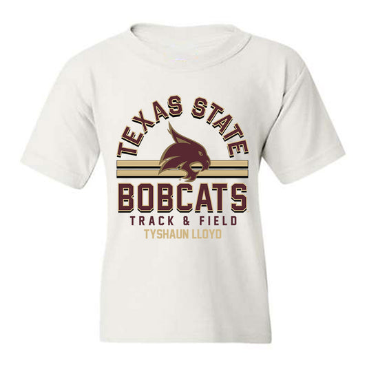 Texas State - NCAA Men's Track & Field : TyShaun Lloyd - Classic Fashion Shersey Youth T-Shirt-0